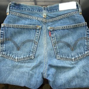 Re/done high rise ankle crop